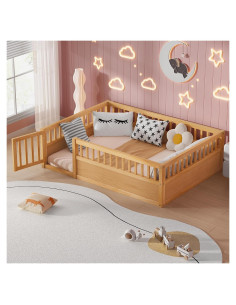 Cama de Piso Completo PVWIIK con Cerca y Puerta Natural