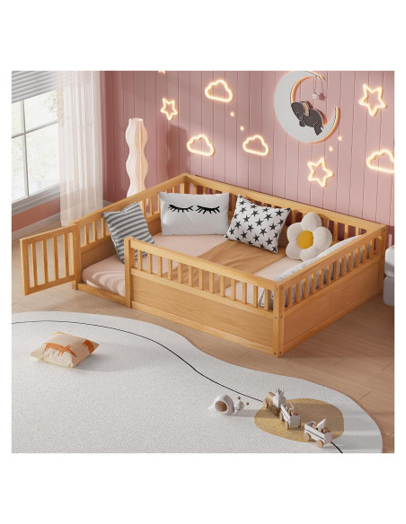 Cama de Piso Completo PVWIIK con Cerca y Puerta Natural