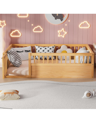 Cama de Piso Completo PVWIIK con Cerca y Puerta Natural