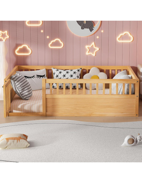 Cama de Piso Completo PVWIIK con Cerca y Puerta Natural