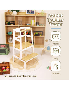 Torre de Aprendizaje para Niños Damoch Moore - Madera de Pino 2