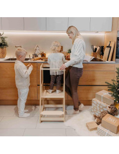 Torre de Cocina Montessori Sweet Home con Pizarra Ajustable 2