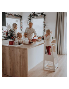 Torre de Cocina Montessori Sweet Home con Pizarra Ajustable