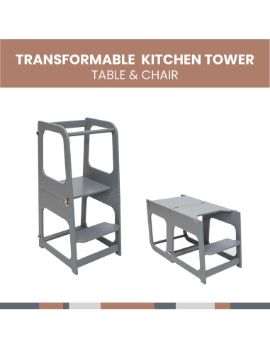 Torre Montessori transformable 2 en 1 Sweet Home 90cm