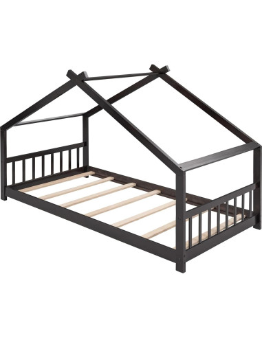 Marco de Cama Montessori Twin Bellemave de Madera Espresso