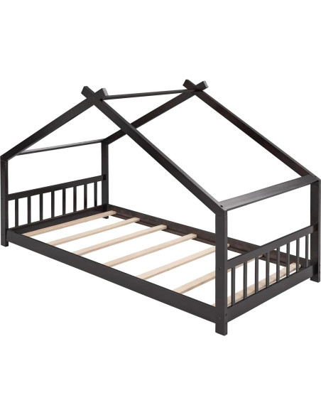 Marco de Cama Montessori Twin Bellemave de Madera Espresso