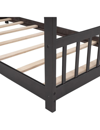 Marco de Cama Montessori Twin Bellemave de Madera Espresso