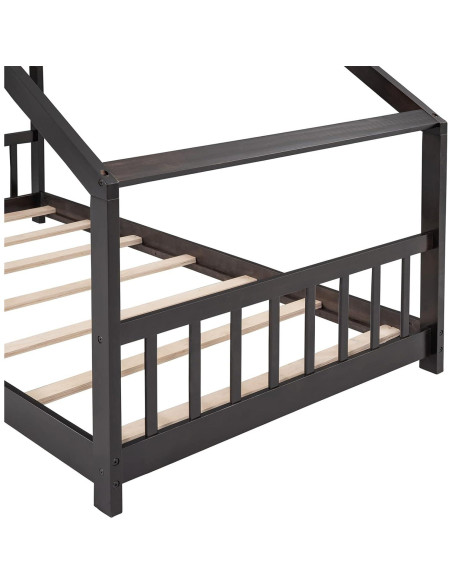 Marco de Cama Montessori Twin Bellemave de Madera Espresso