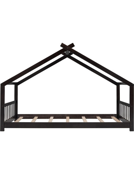 Marco de Cama Montessori Twin Bellemave de Madera Espresso