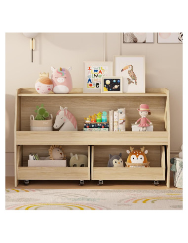 Estante Montessori COZPAW 2 Niveles para Juguetes y Libros