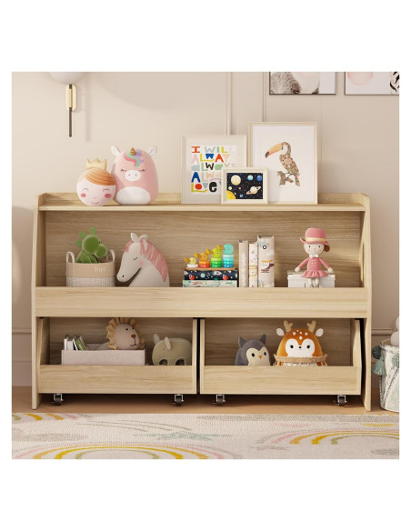 Estante Montessori COZPAW 2 Niveles para Juguetes y Libros