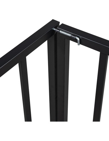 Cama de Piso Individual Metal Negra Harper & Bright Designs