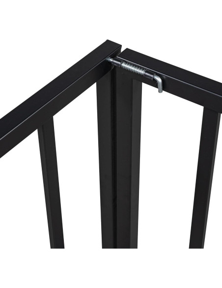 Cama de Piso Individual Metal Negra Harper & Bright Designs