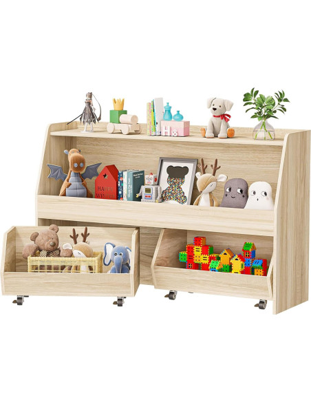 Estante Montessori COZPAW 2 Niveles para Juguetes y Libros