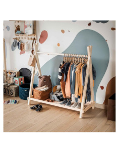 Rack de Ropa Sweet Home From Wood para Niños - Madera Plegable