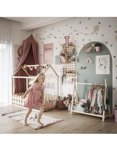 Rack de Ropa Sweet Home From Wood para Niños - Madera Plegable