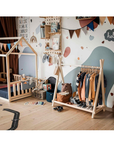 Rack de Ropa Sweet Home From Wood para Niños - Madera Plegable