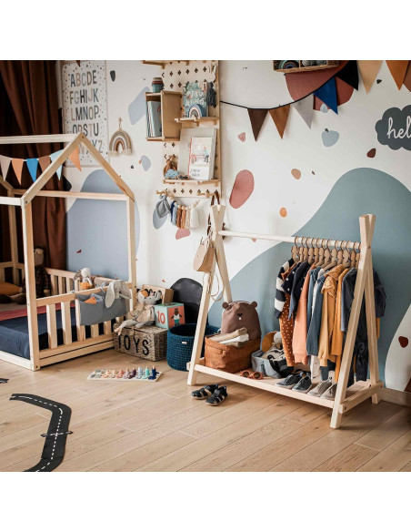 Rack de Ropa Sweet Home From Wood para Niños - Madera Plegable