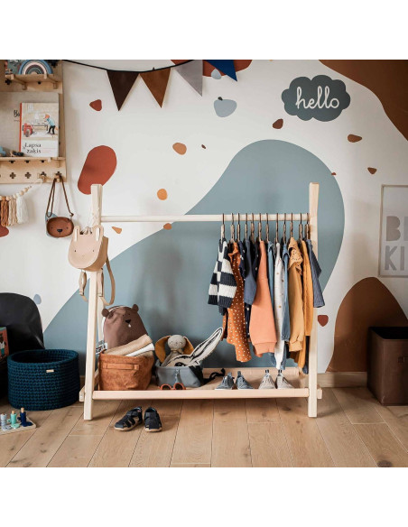 Rack de Ropa Sweet Home From Wood para Niños - Madera Plegable