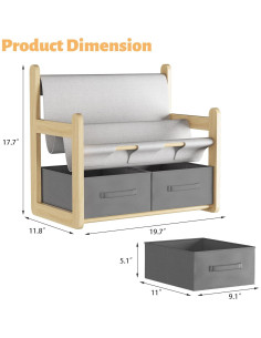 Estantería Infantil NACHES 3 Niveles con Cajones Organizador 2