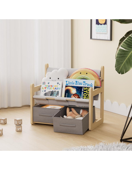 Estantería Infantil NACHES 3 Niveles con Cajones Organizador