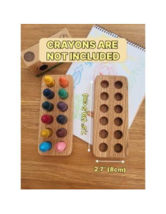 Soporte de Crayones de Madera Honey Sticks para 12 Crayones 2