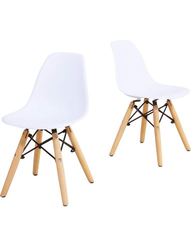 Conjunto de Mesa y 2 Sillas para Niños Costzon Blanco