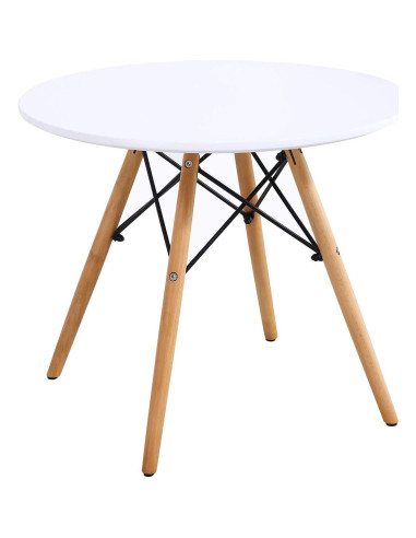 Conjunto de Mesa y 2 Sillas para Niños Costzon Blanco