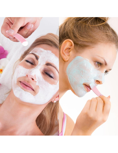 100 Espátulas Cosméticas GOLACKY Mini Cuchara Plástico Multicolor