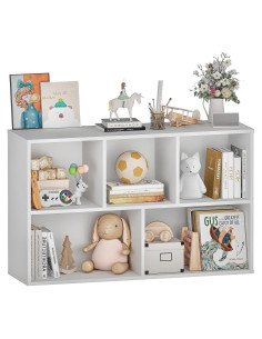 Organizador de Juguetes y Libros Montessori VPSMAT Blanco 5 Cubos