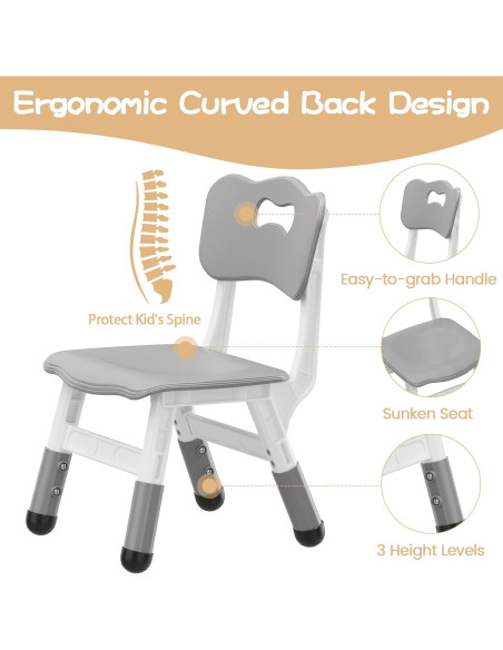 Sillas para Niños GAOMON Ajustables en Altura - Paquete de 2