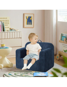 Sofá Infantil Getifun Azul 62x44 cm Espuma Suave 2
