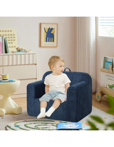 Sofá Infantil Getifun Azul 62x44 cm Espuma Suave