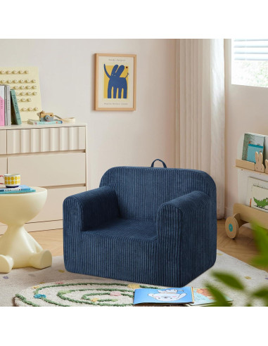 Sofá Infantil Getifun Azul 62x44 cm Espuma Suave