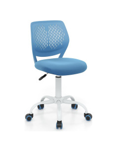 Silla de Escritorio Infantil Giantex Azul Ajustable Ergonómica