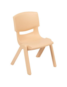 Silla Escolar Apilable EMMA + OLIVER Natural 27.31 cm Asiento