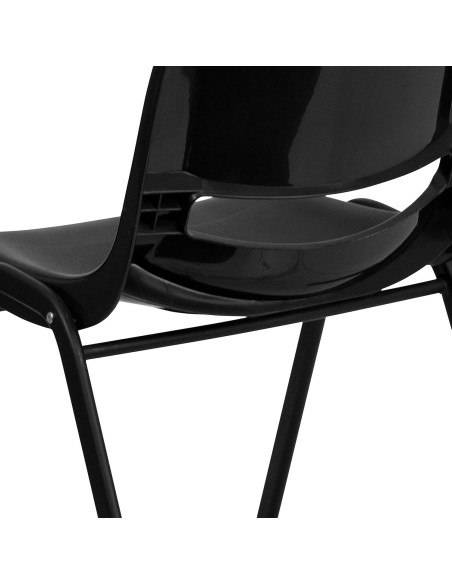 Silla Apilable Ergonómica EMMA + OLIVER Negra para Niños