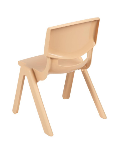 Silla Escolar Apilable EMMA + OLIVER Natural 27.31 cm Asiento