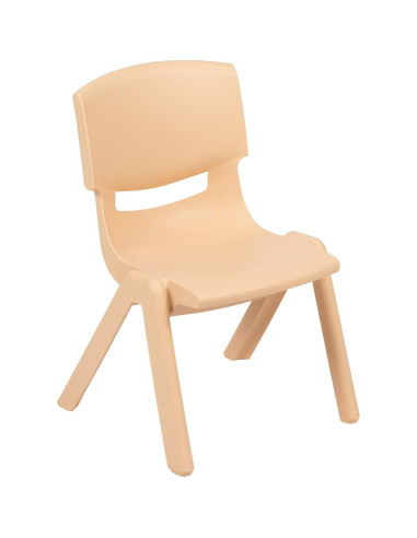 Silla Escolar Apilable EMMA + OLIVER Natural 27.31 cm Asiento