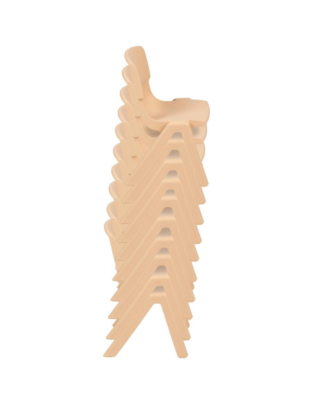 Silla Escolar Apilable EMMA + OLIVER Natural 27.31 cm Asiento