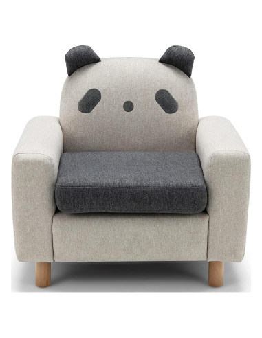 Sofá Infantil Costzon Panda con Estructura de Madera Sólida