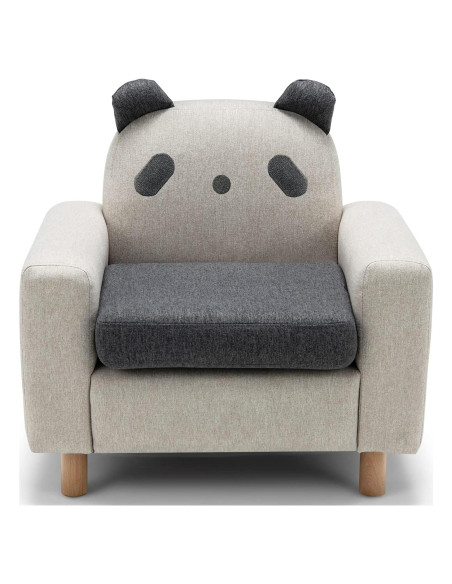 Sofá Infantil Costzon Panda con Estructura de Madera Sólida