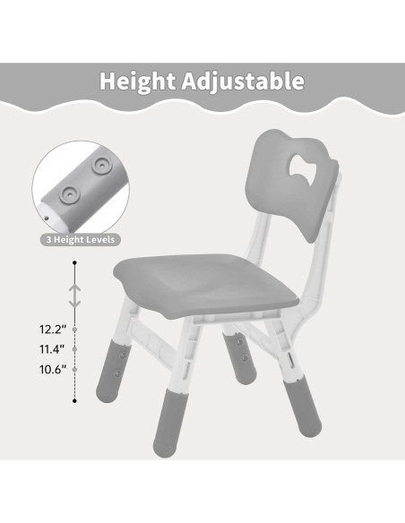 Silla Infantil Ajustable GITAWUSA - 2 Unidades, 3 Alturas