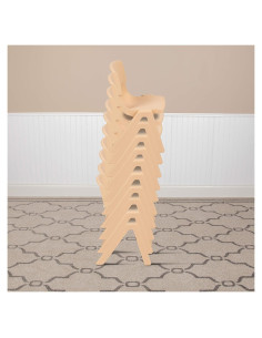 Paquete de 10 Sillas Apilables EMMA + OLIVER para Preescolar