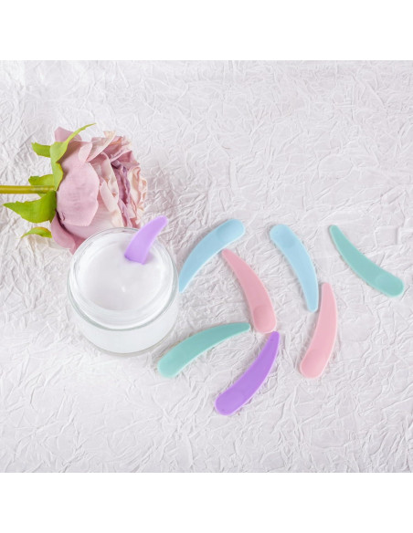 100 Espátulas Cosméticas GOLACKY Mini Cuchara Plástico Multicolor