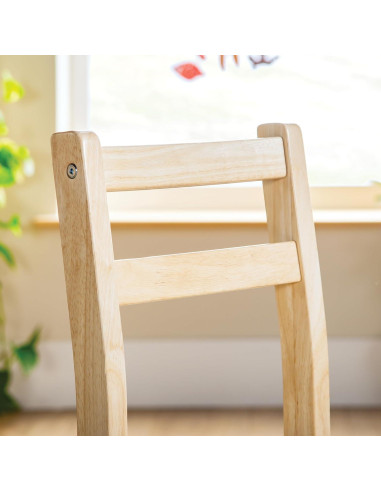 Conjunto de 2 Sillas de Madera GuíaCraft para Niños 3-5 Años