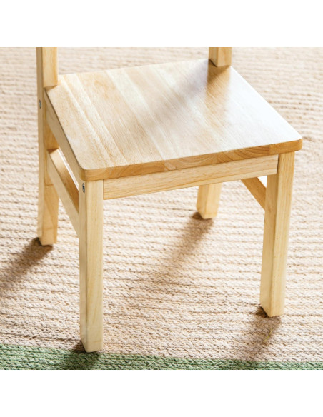 Conjunto de 2 Sillas de Madera GuíaCraft para Niños 3-5 Años