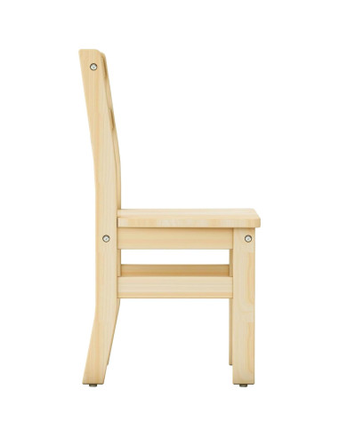 Conjunto de 2 Sillas de Madera GuíaCraft para Niños 3-5 Años