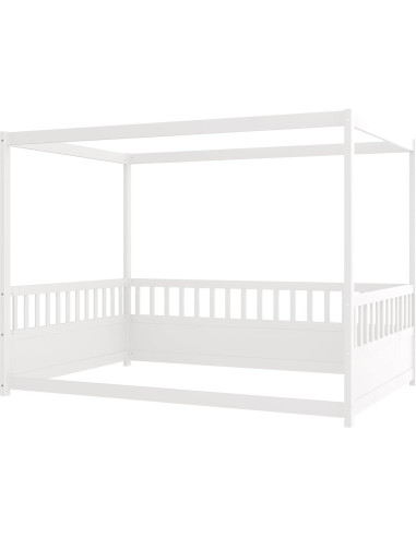 Cama Montessori Completa Ball & Cast con Dosel y Barandillas