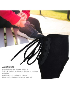 Soporte de Tobillo Yosoo con Cierre de Cordones Ajustable 2